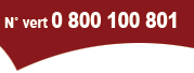 numéro vert 0800 100 801